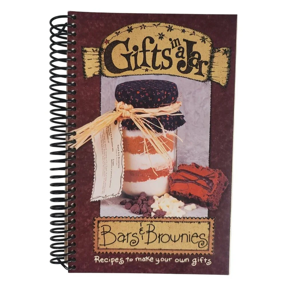 Gifts In A Jar Cookbooks Lot Of 2 Bars Brownies Cookie Homemade Holiday VTG 2001